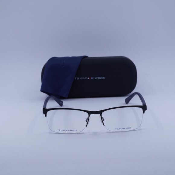 Tommy Hilfiger TH1528 0PJP 00 Rectangle Eyeglasses – Blue 56mm - Picture 4 of 12